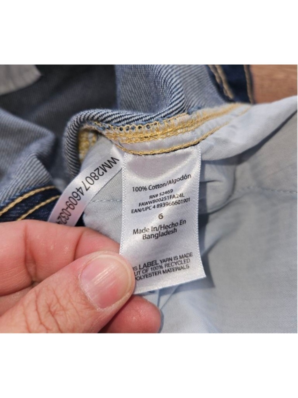 Free Assembly Denim Mini Skirt Size 6 - Picture 6 of 6